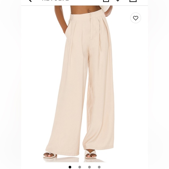Relaxed wide leg trouser pants - Picture 2 of 6